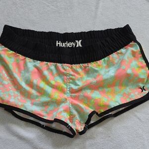 Hurley Women's Neon Athletic Shorts
